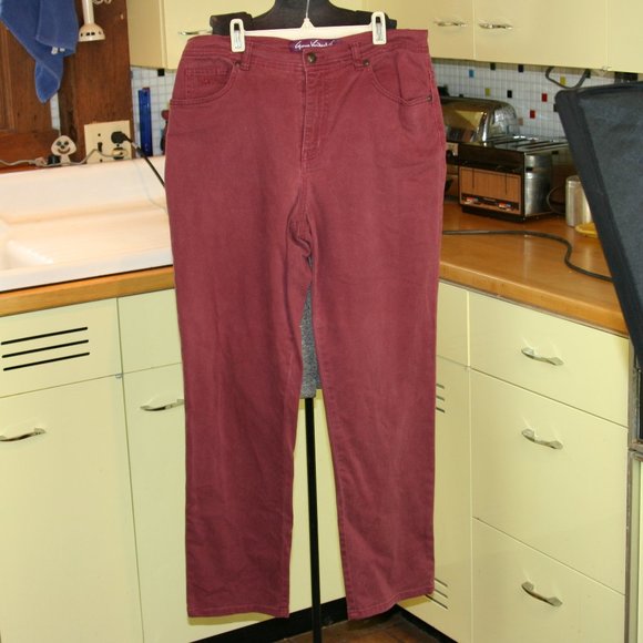 Gloria Vanderbilt Red Denim Designer Women's Jeans - Picture 1 of 5